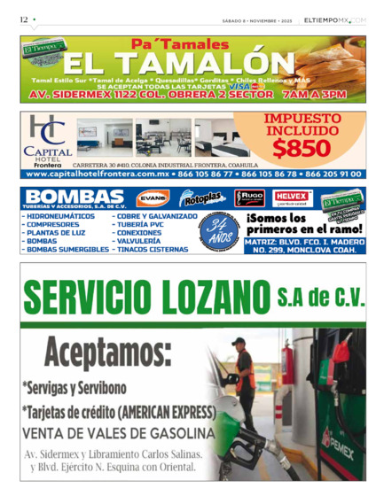 Edición impresa, hoja 12